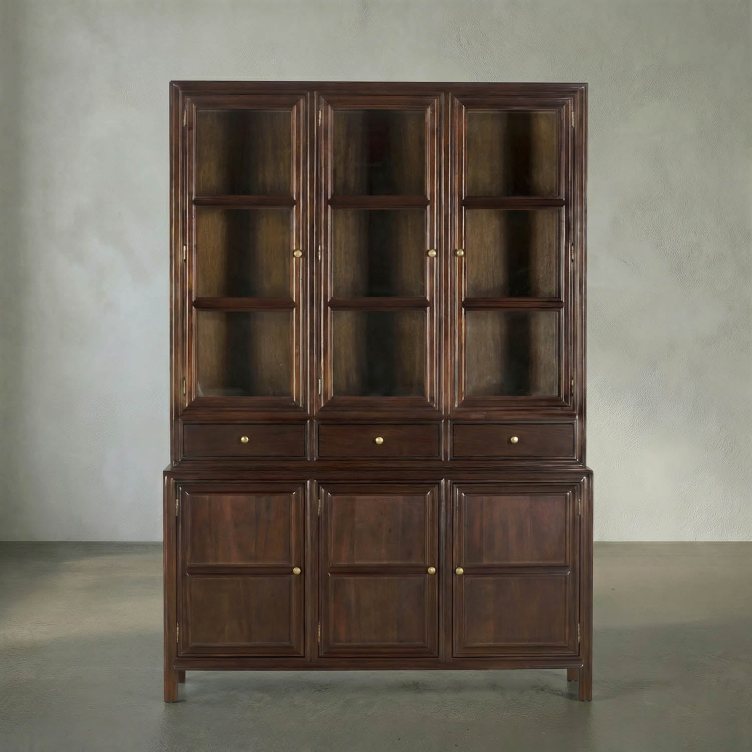 Colonial Hutch, Hand Rubbed Brown by Noir