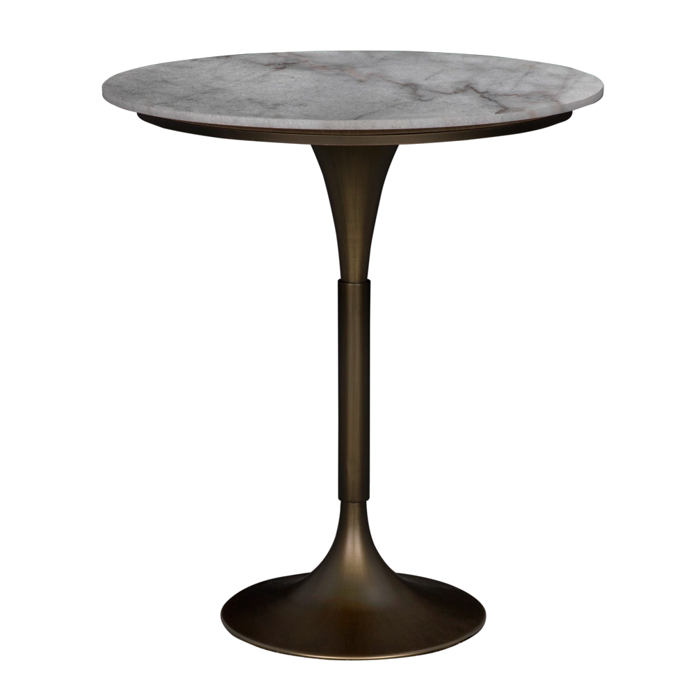 Jman Bar Table, Aged Brass in Aged Brass — Noir Furniture