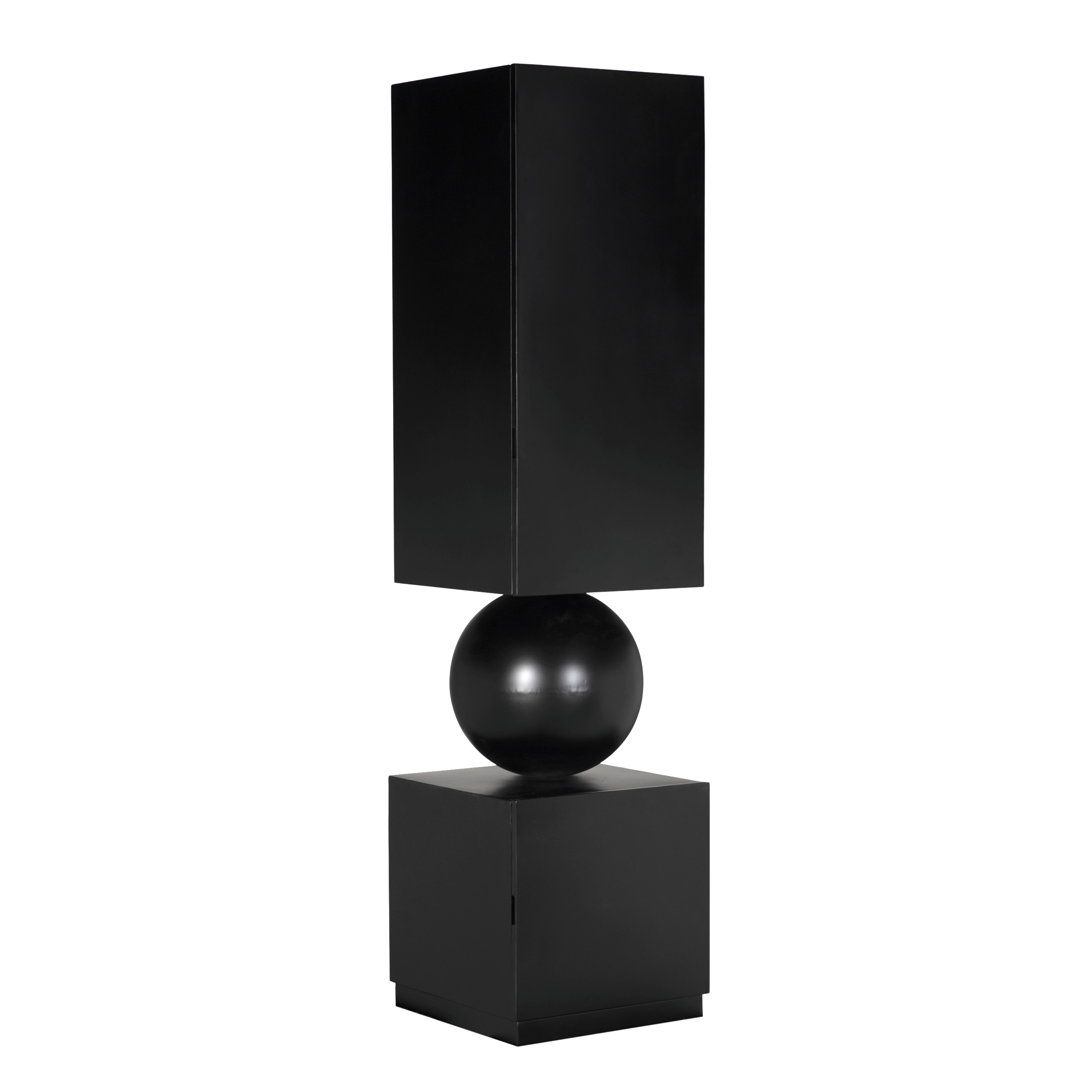 Pillar Cabinet in Matte Black — Noir Furniture