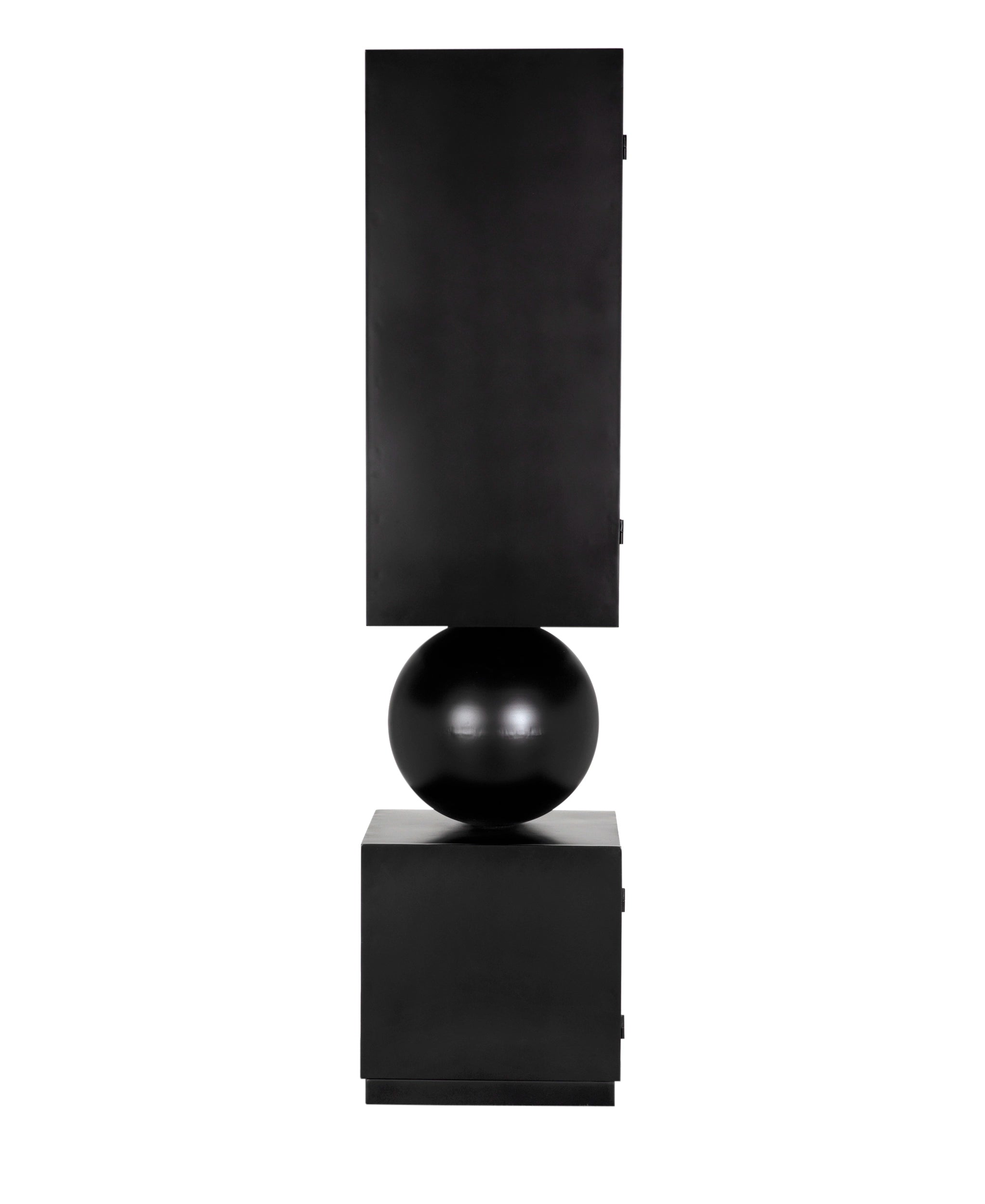 Pillar Cabinet in Matte Black — Noir Furniture