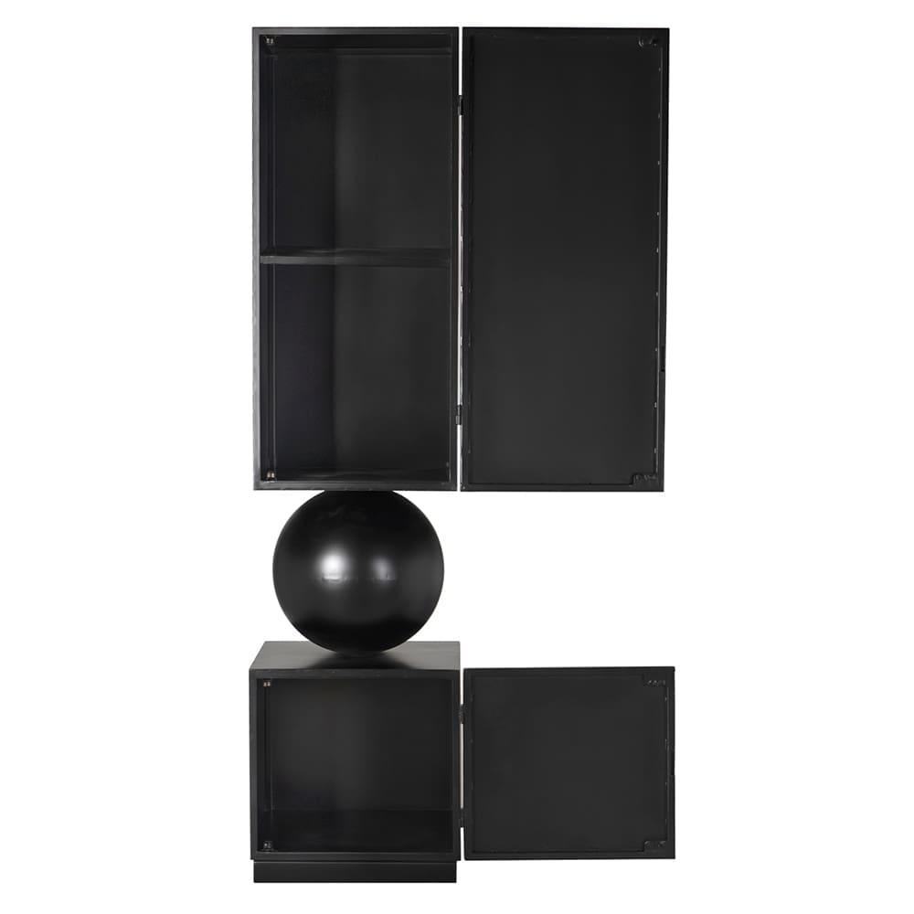 Pillar Cabinet in Matte Black — Noir Furniture