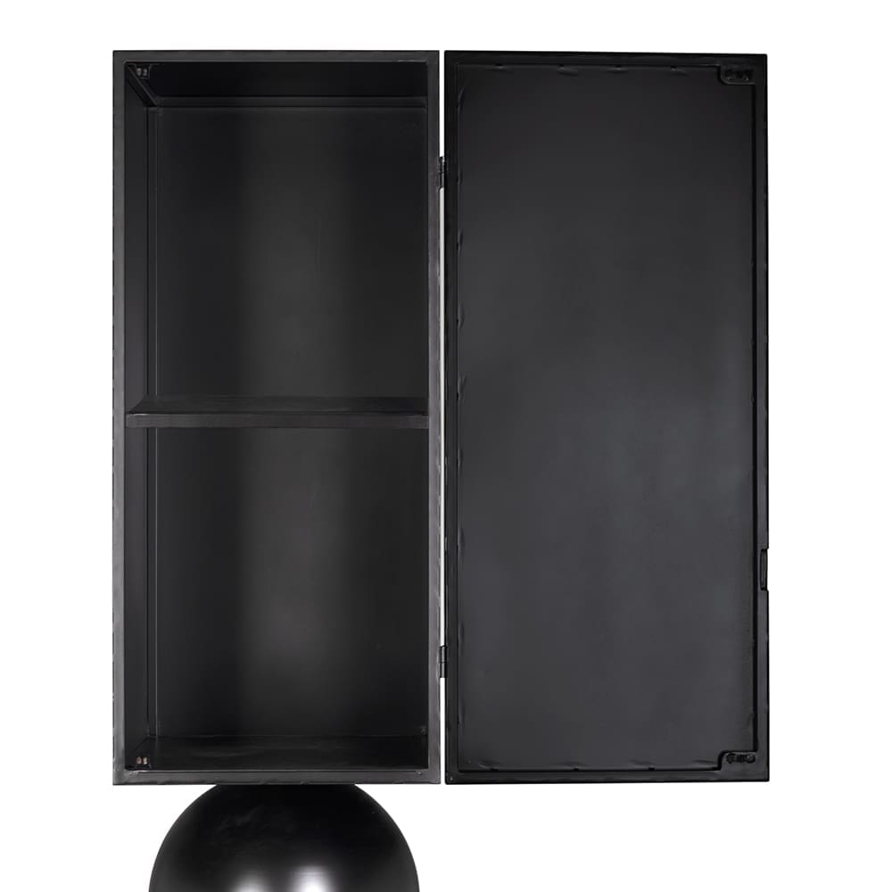 Pillar Cabinet in Matte Black — Noir Furniture