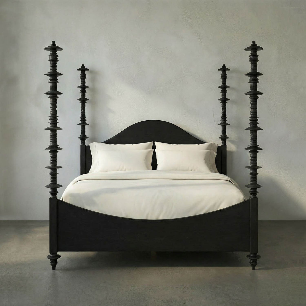 Ferret Bed, Cal-King, Hand Rubbed Black