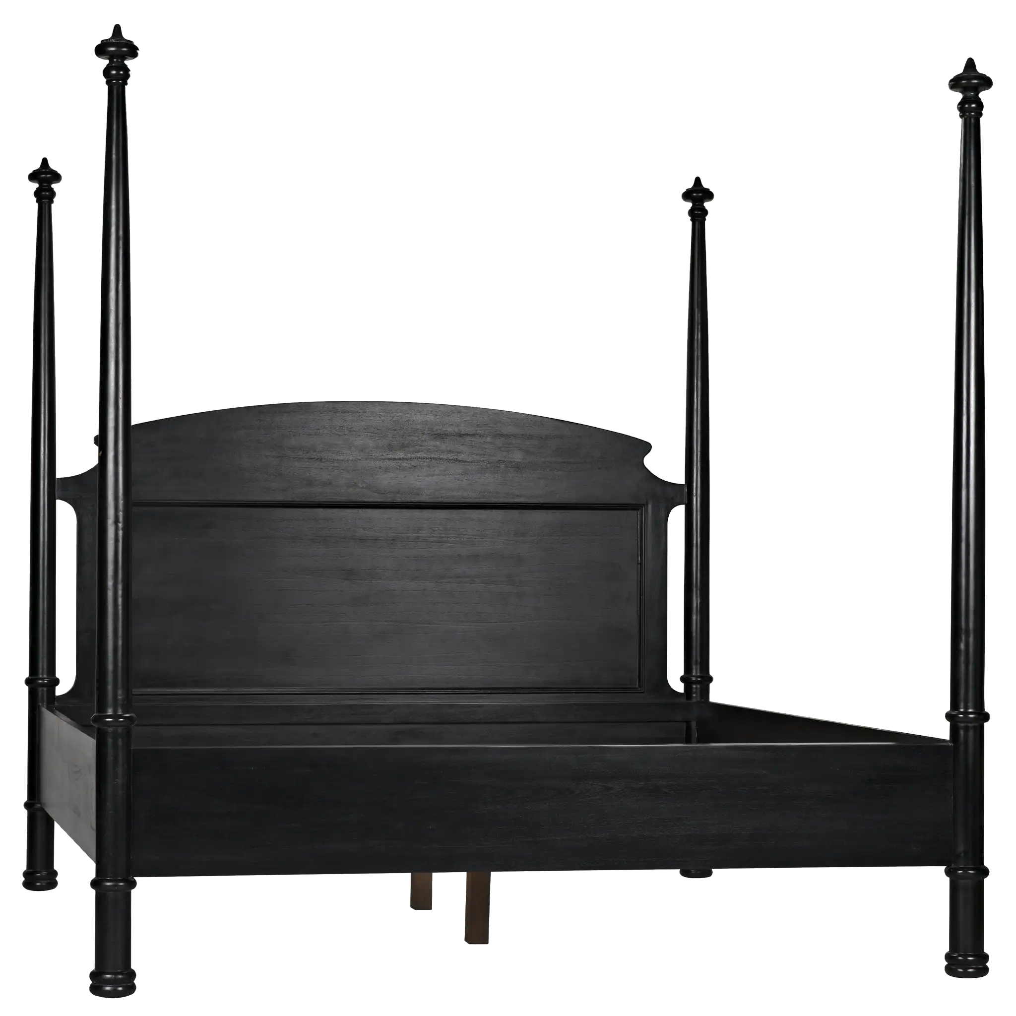 New Douglas Bed, Eastern King, Hand Rubbed Black in Hand Rubbed Black — Noir Furniture