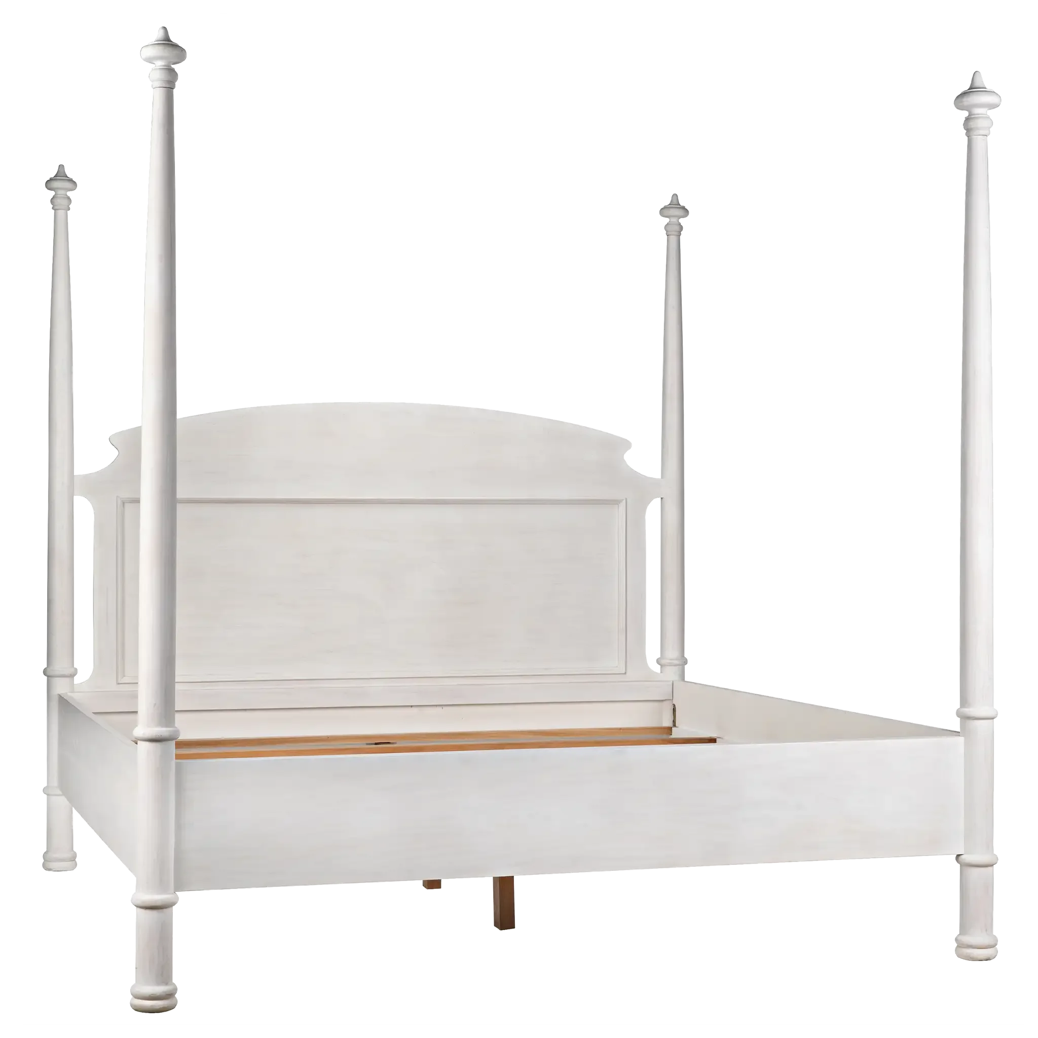 New Douglas Bed, Eastern King, White Wash in White Washed — Noir Furniture
