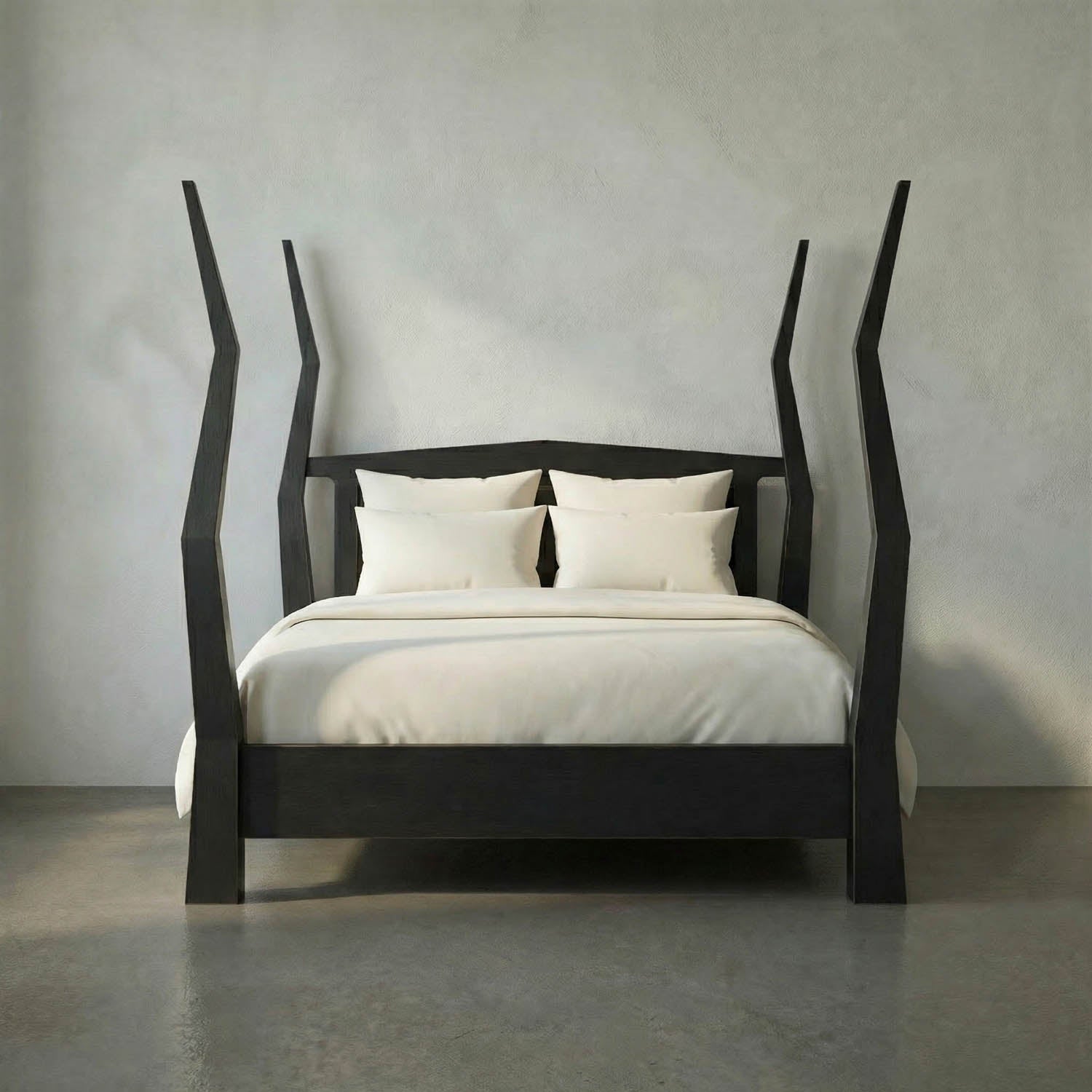 Patras Bed, Queen, HB by Noir