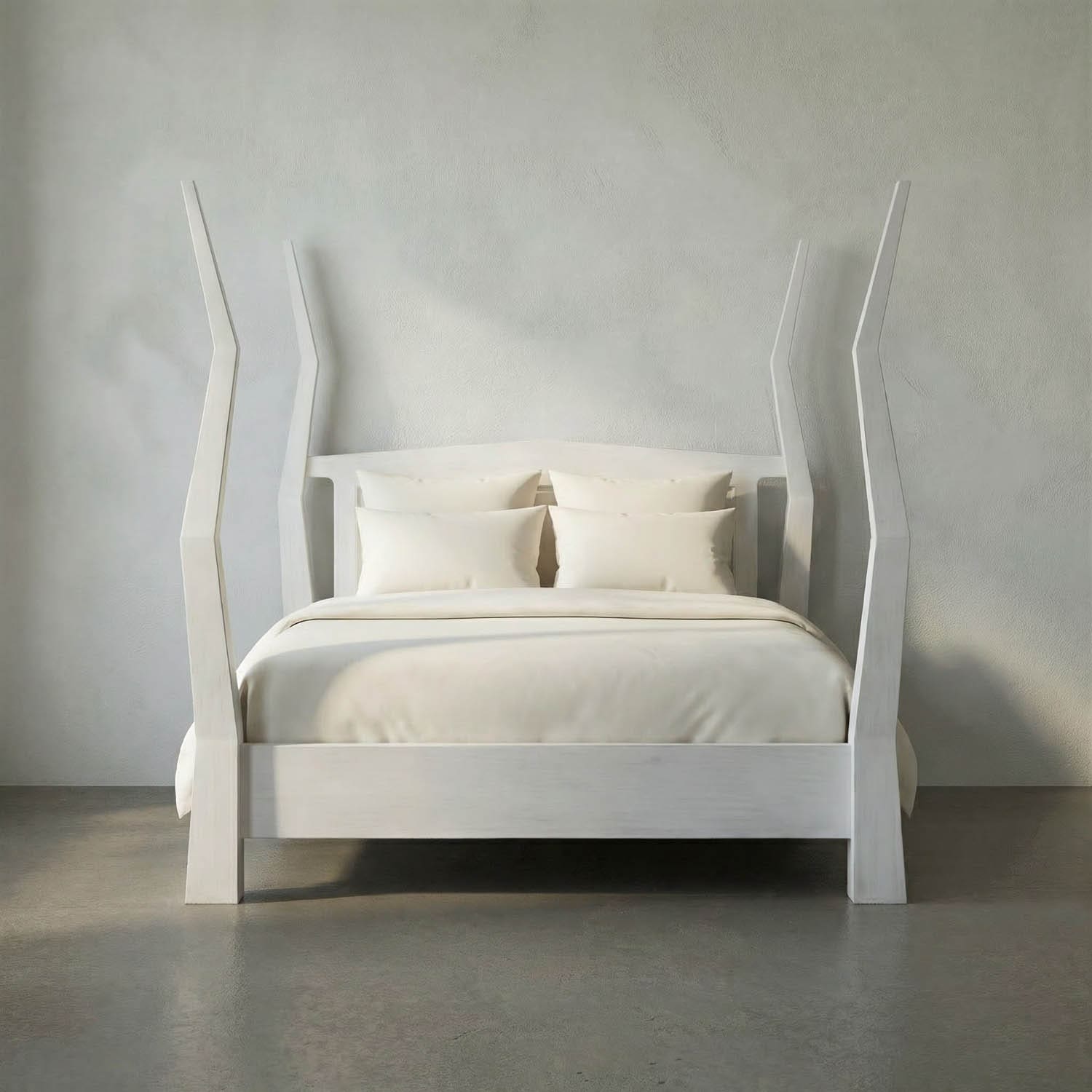 Patras Bed, Queen, WH