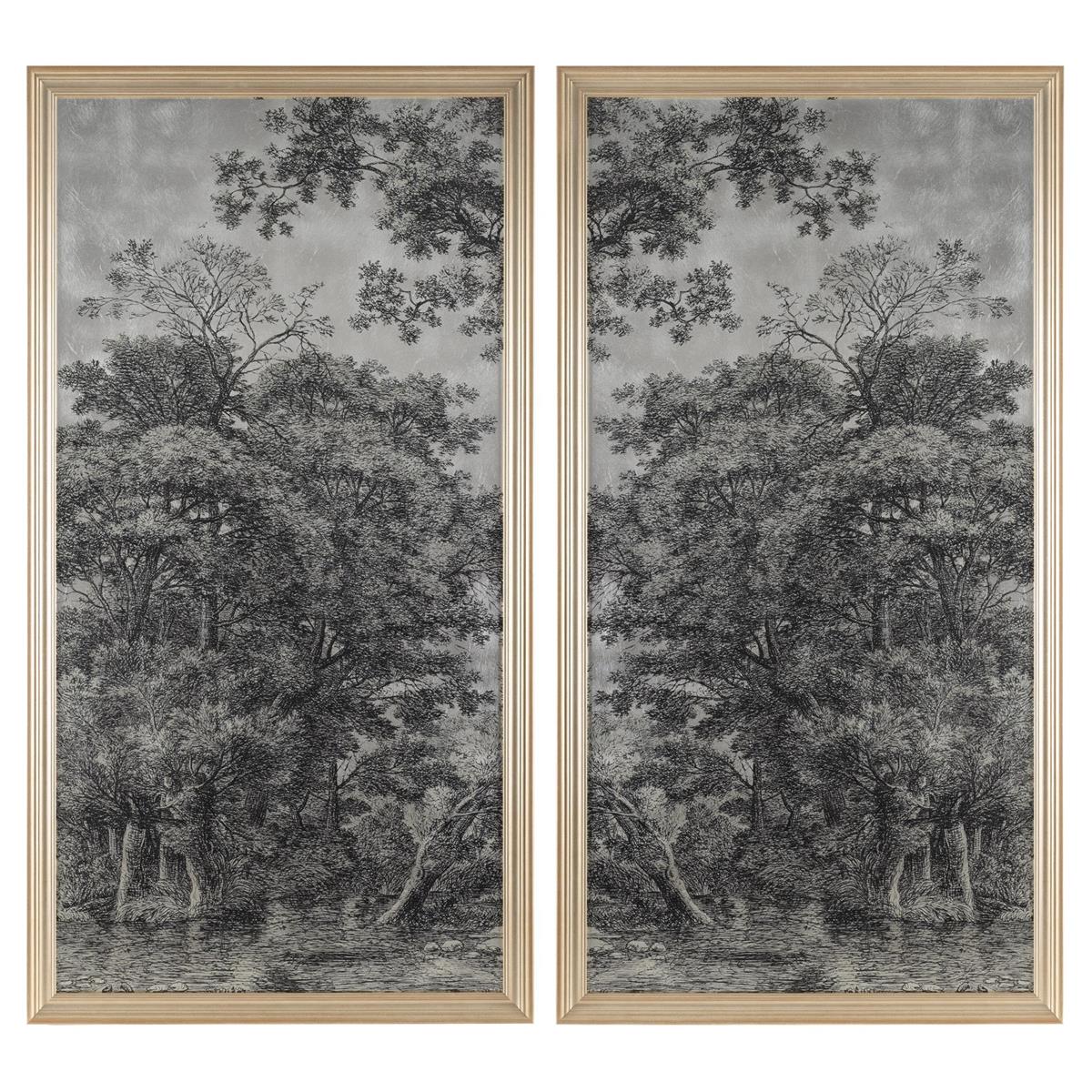 Maria Mendez's Silver Landscape I – Art by John Richard | Sutter & Vale