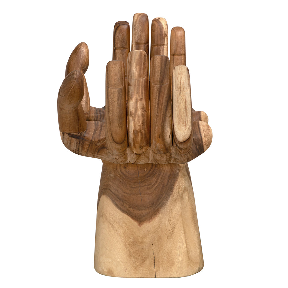 Le Main Chair, Buddha in Clear Coat Flat — Noir Furniture