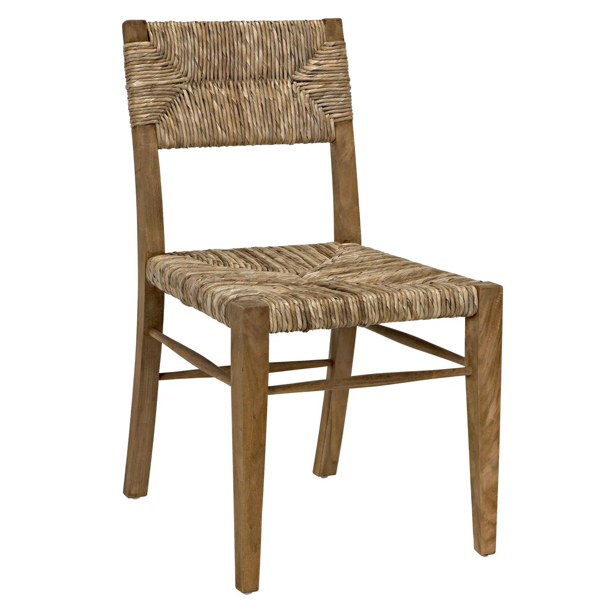 Faley Chair, Teak with Woven in Clear Coat Flat — Noir Furniture