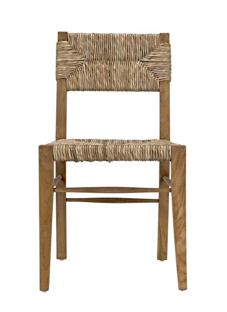 Faley Chair, Teak with Woven in Clear Coat Flat — Noir Furniture