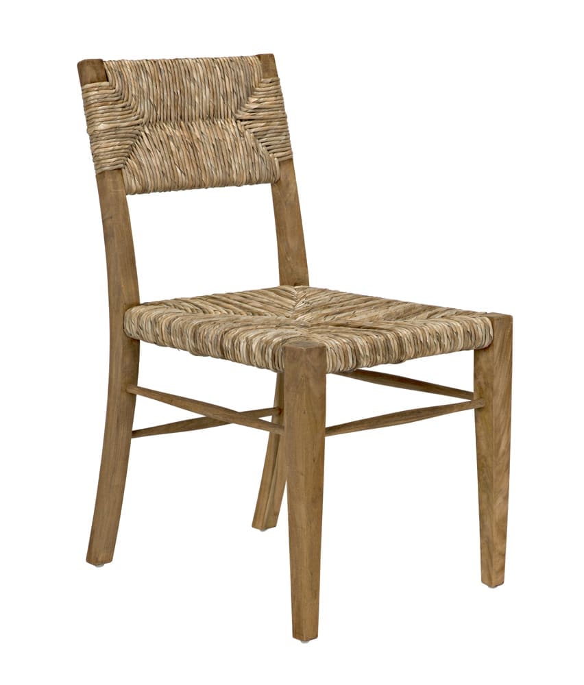 Faley Chair, Teak with Woven in Clear Coat Flat — Noir Furniture