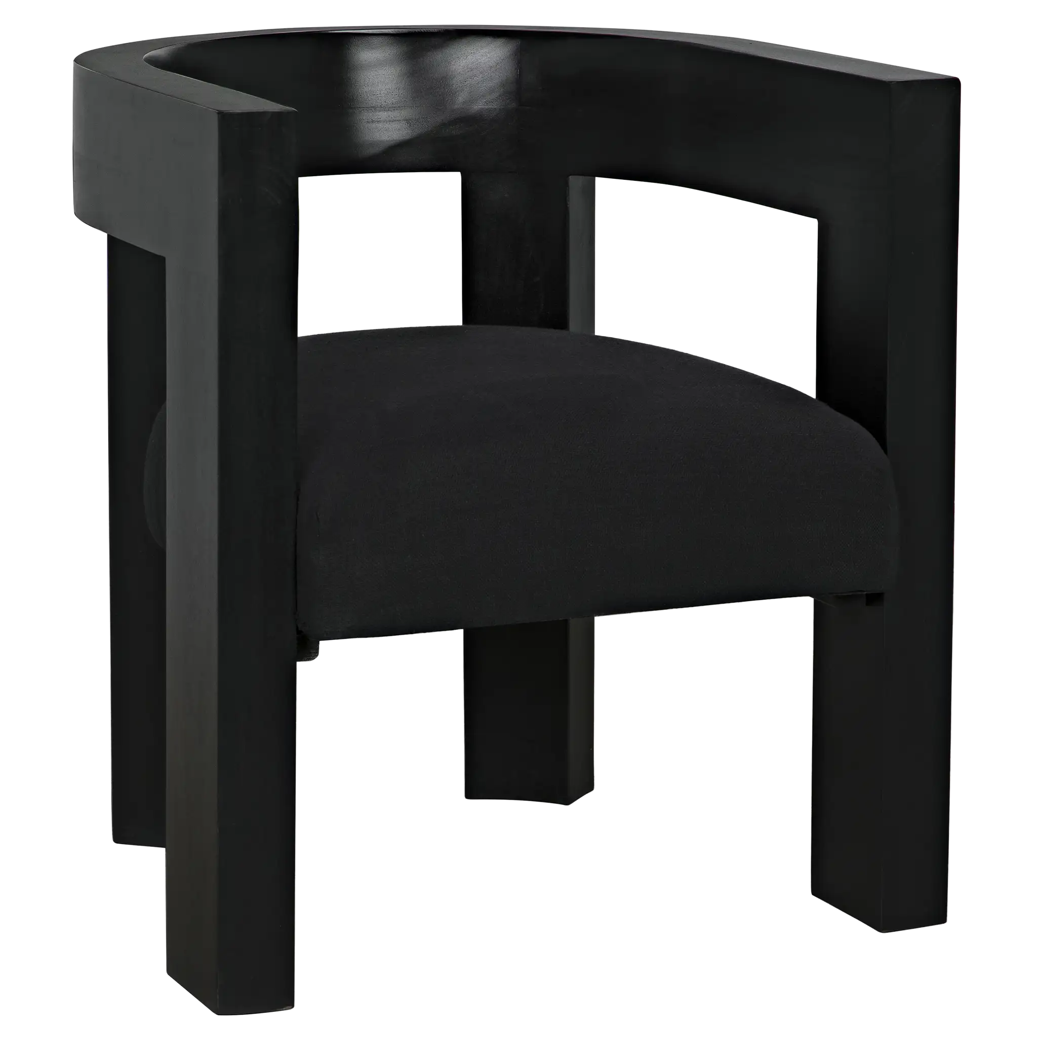 Eros Chair in Hand Rubbed Black — Noir Furniture