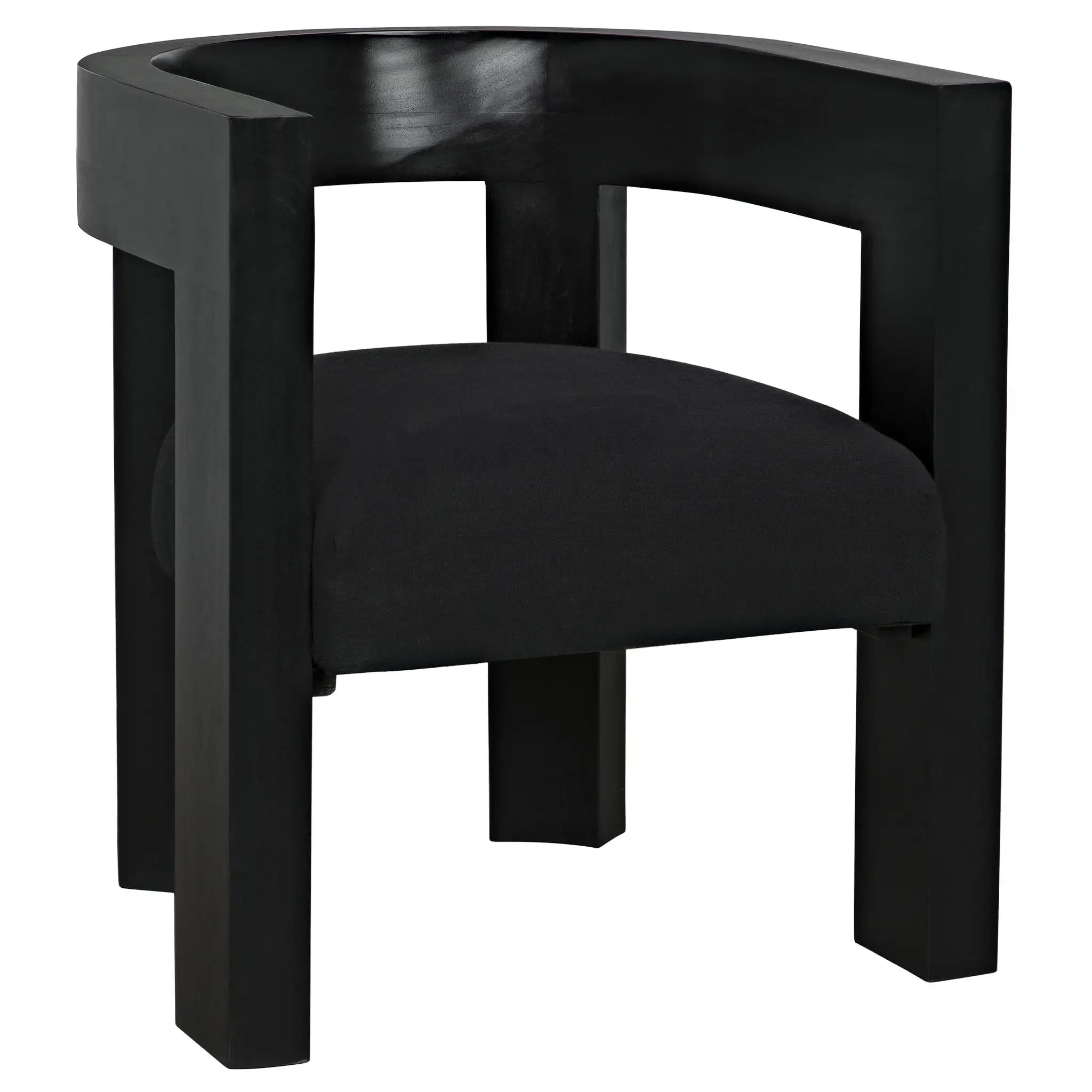 Eros Chair in Hand Rubbed Black — Noir Furniture