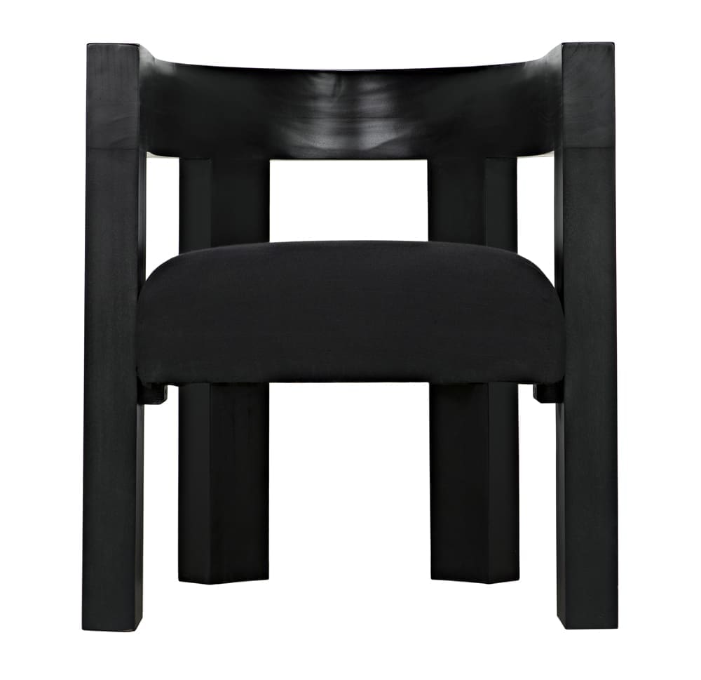 Eros Chair in Hand Rubbed Black — Noir Furniture