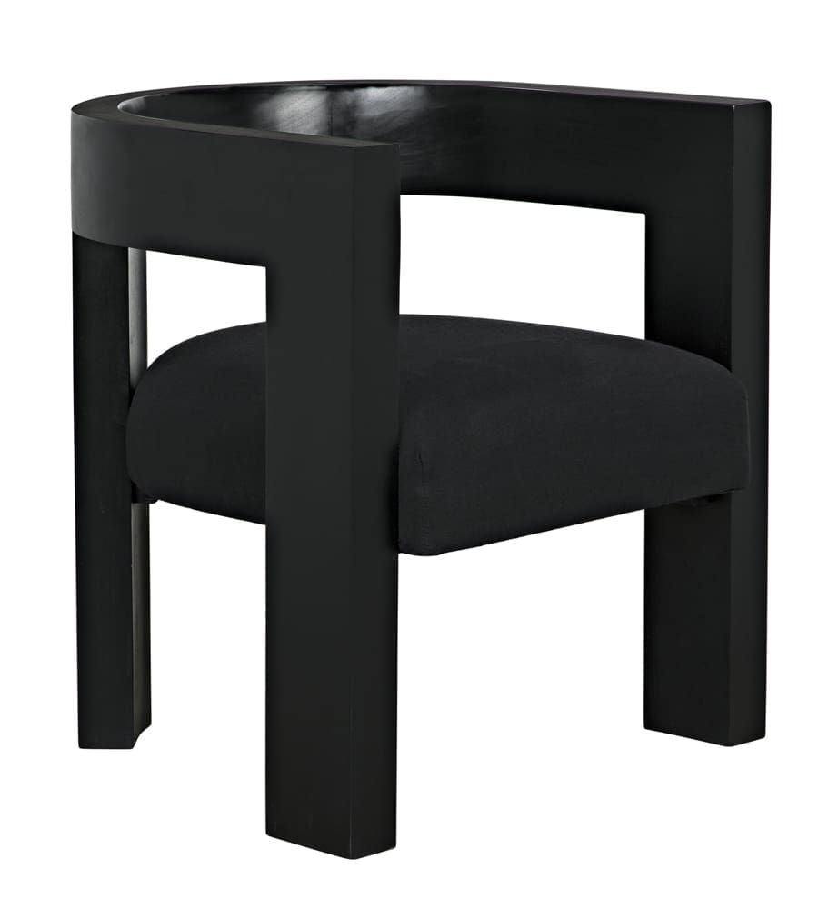 Eros Chair in Hand Rubbed Black — Noir Furniture