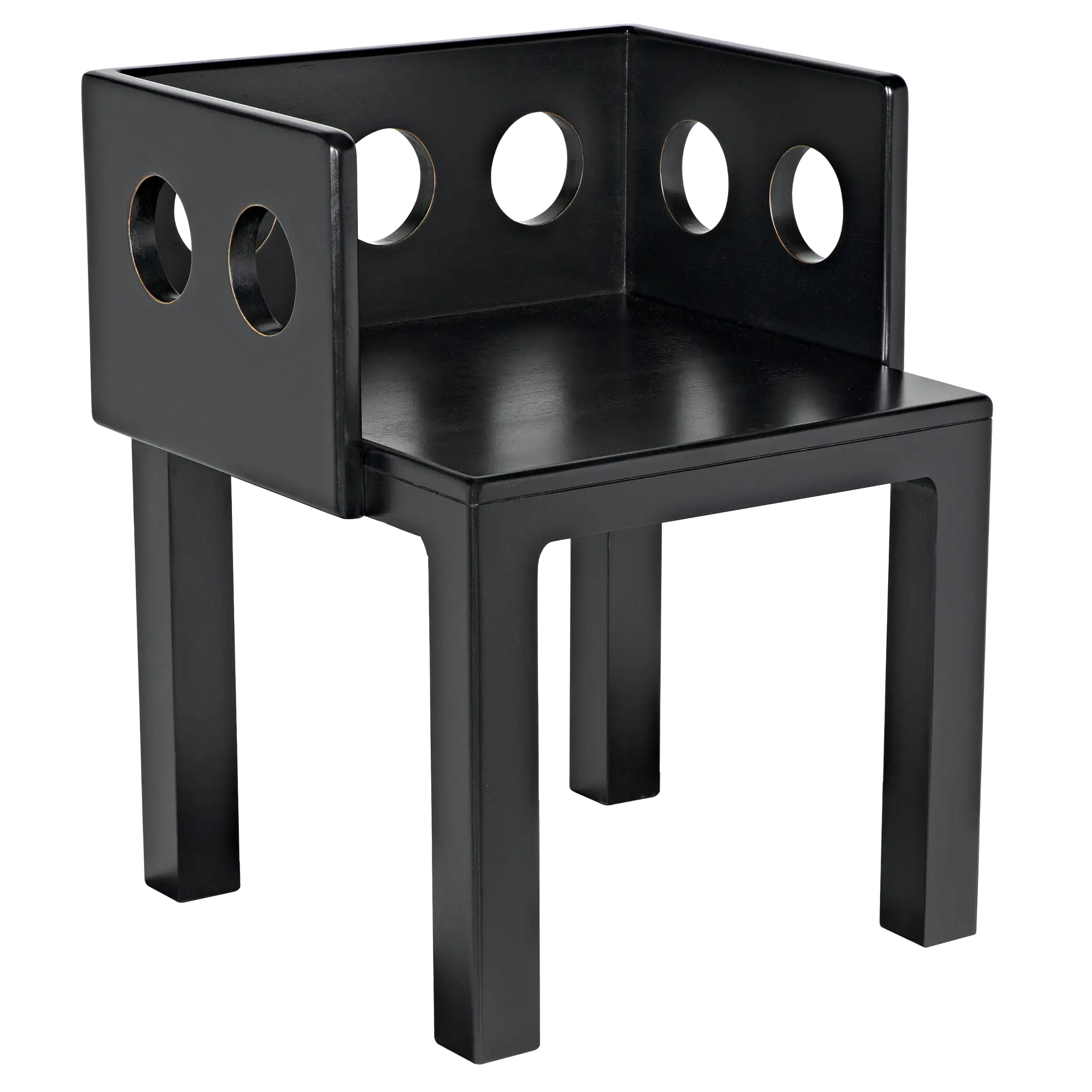 Elton Chair, HB in Hand Rubbed Black — Noir Furniture