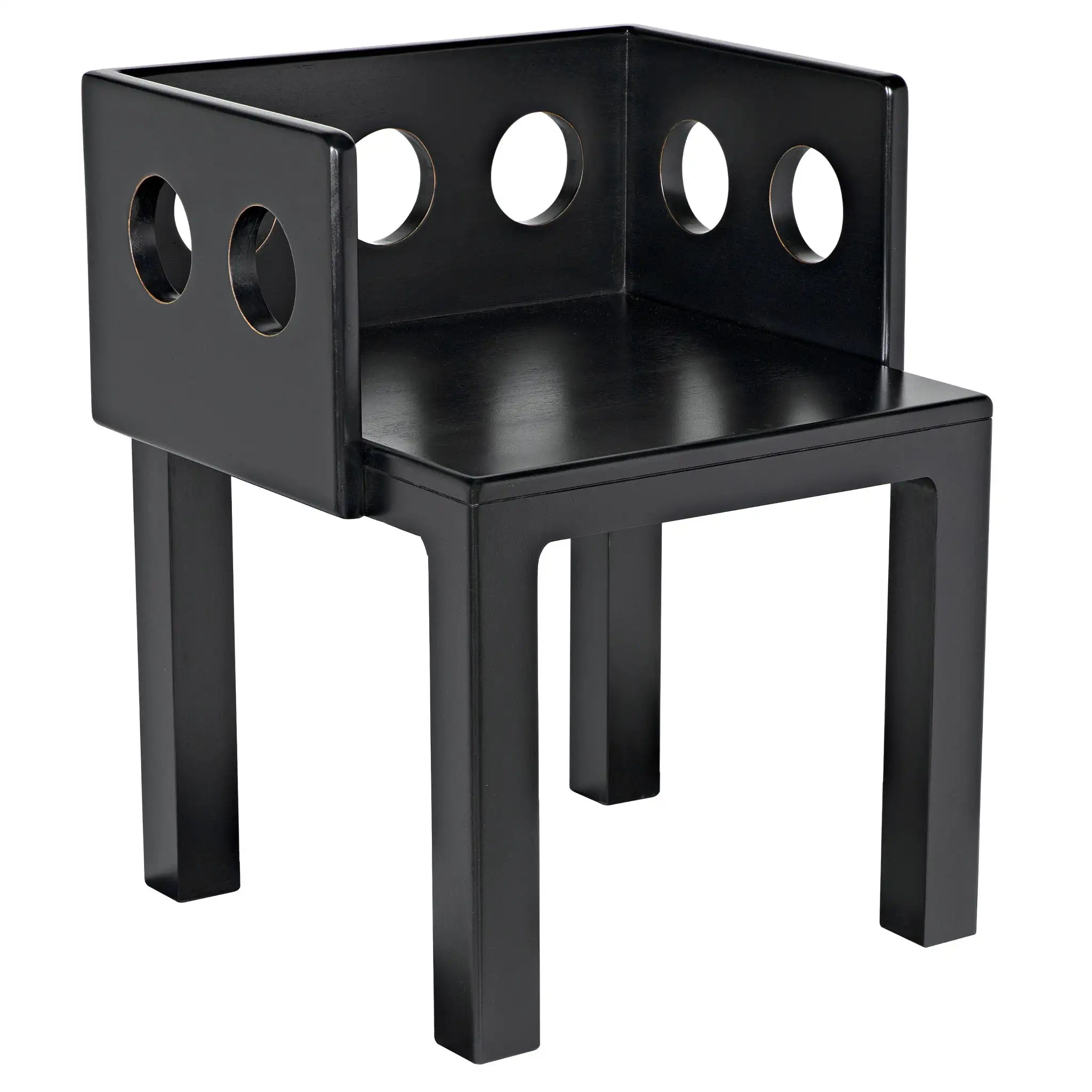 Elton Chair, HB in Hand Rubbed Black — Noir Furniture