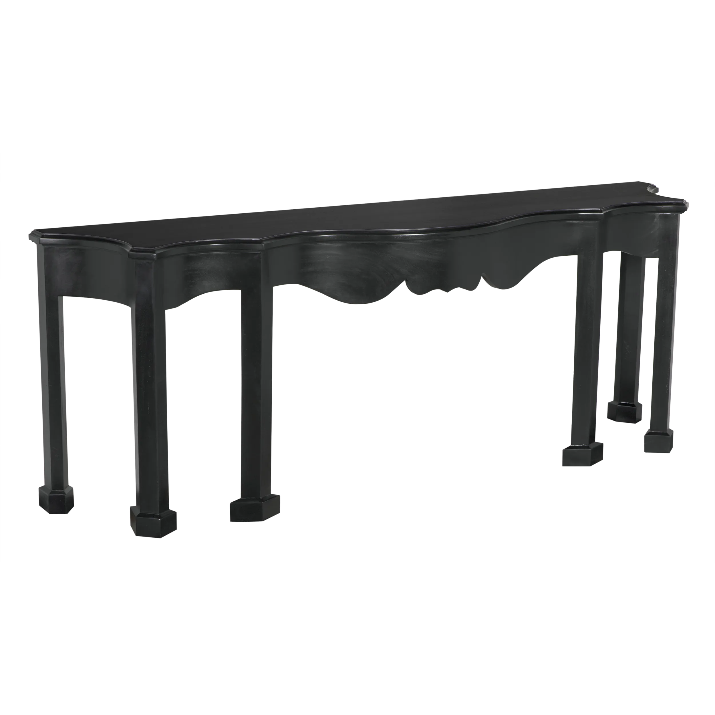 Estate Console, H. Black in Hand Rubbed Black — Noir Furniture