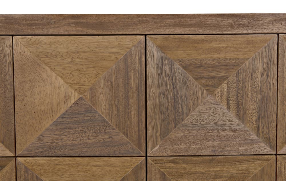 Quadrant 2 Door Sideboard, Dark Walnut in Dark Walnut — Noir Furniture