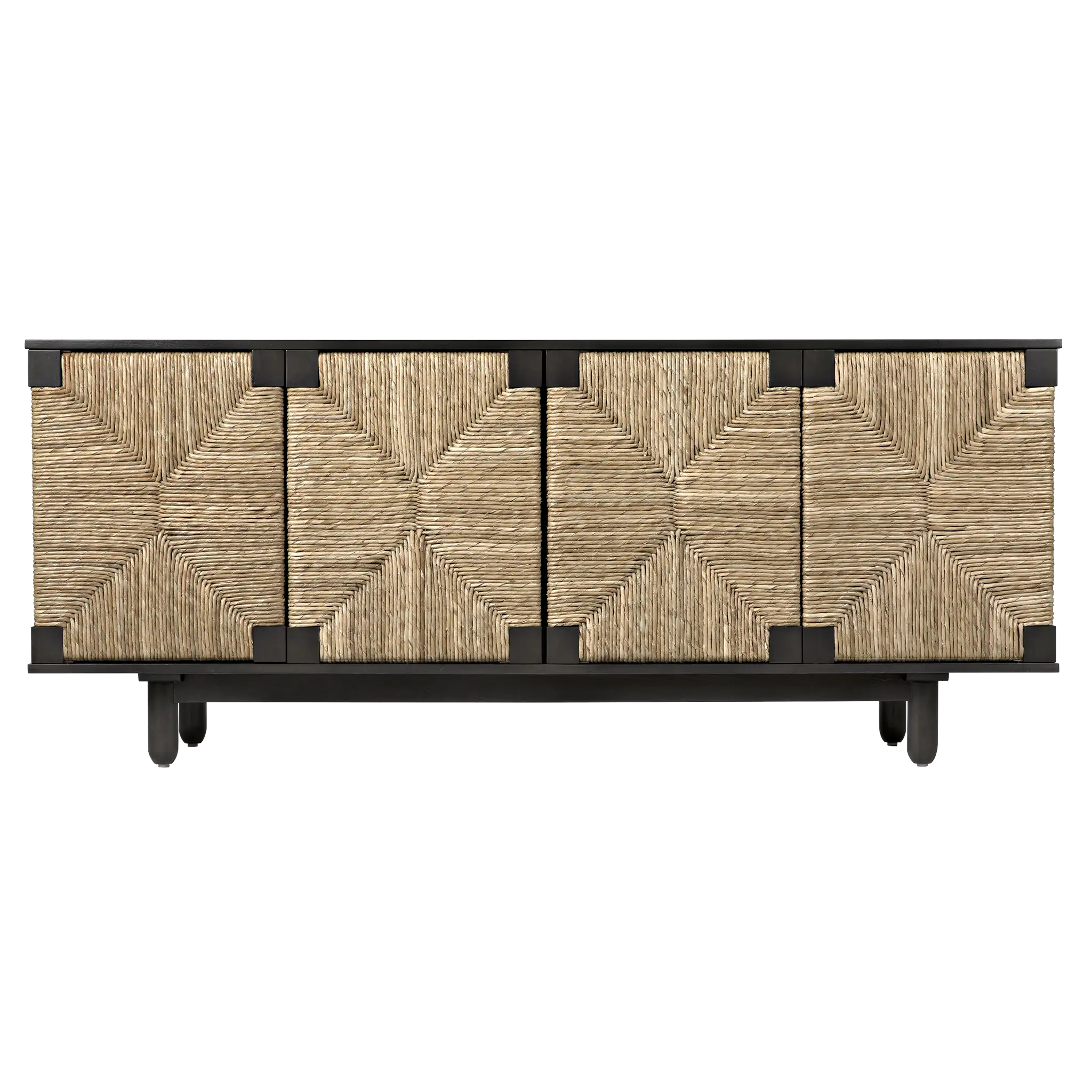 Brook 4 Door Sideboard, Pale in Pale — Noir Furniture