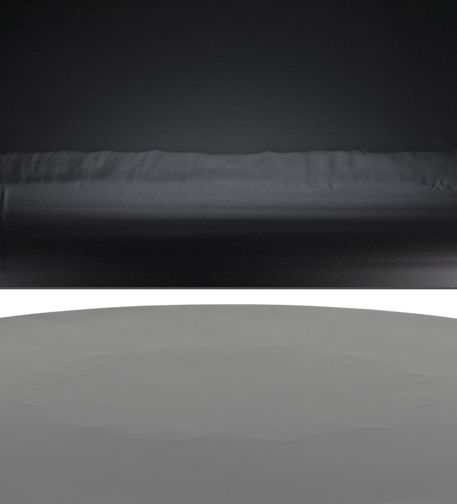 Novie Console, Small, Black Iron with Dark Walnut in Dark Walnut w/ Matte Black Frame — Noir Furniture