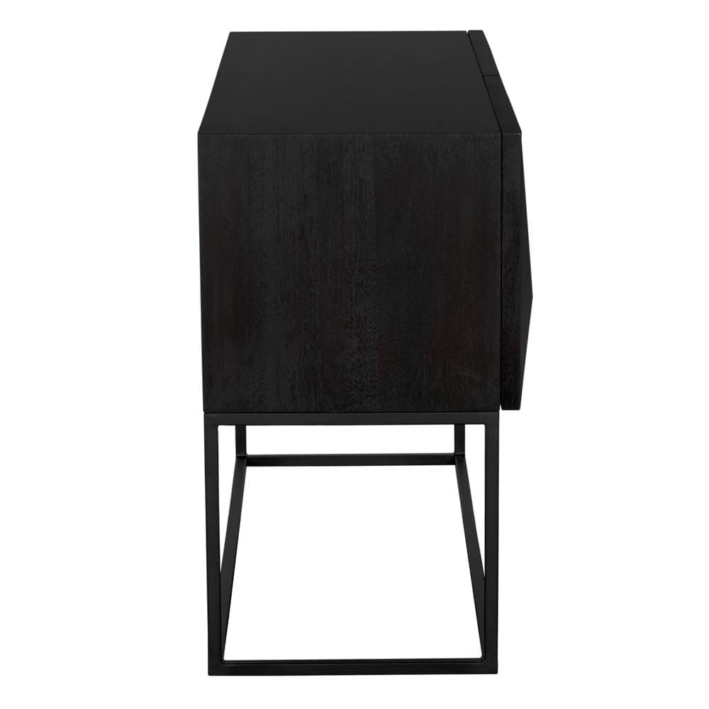 Zurich Console, Ebony, Small in Ebony Walnut — Noir Furniture