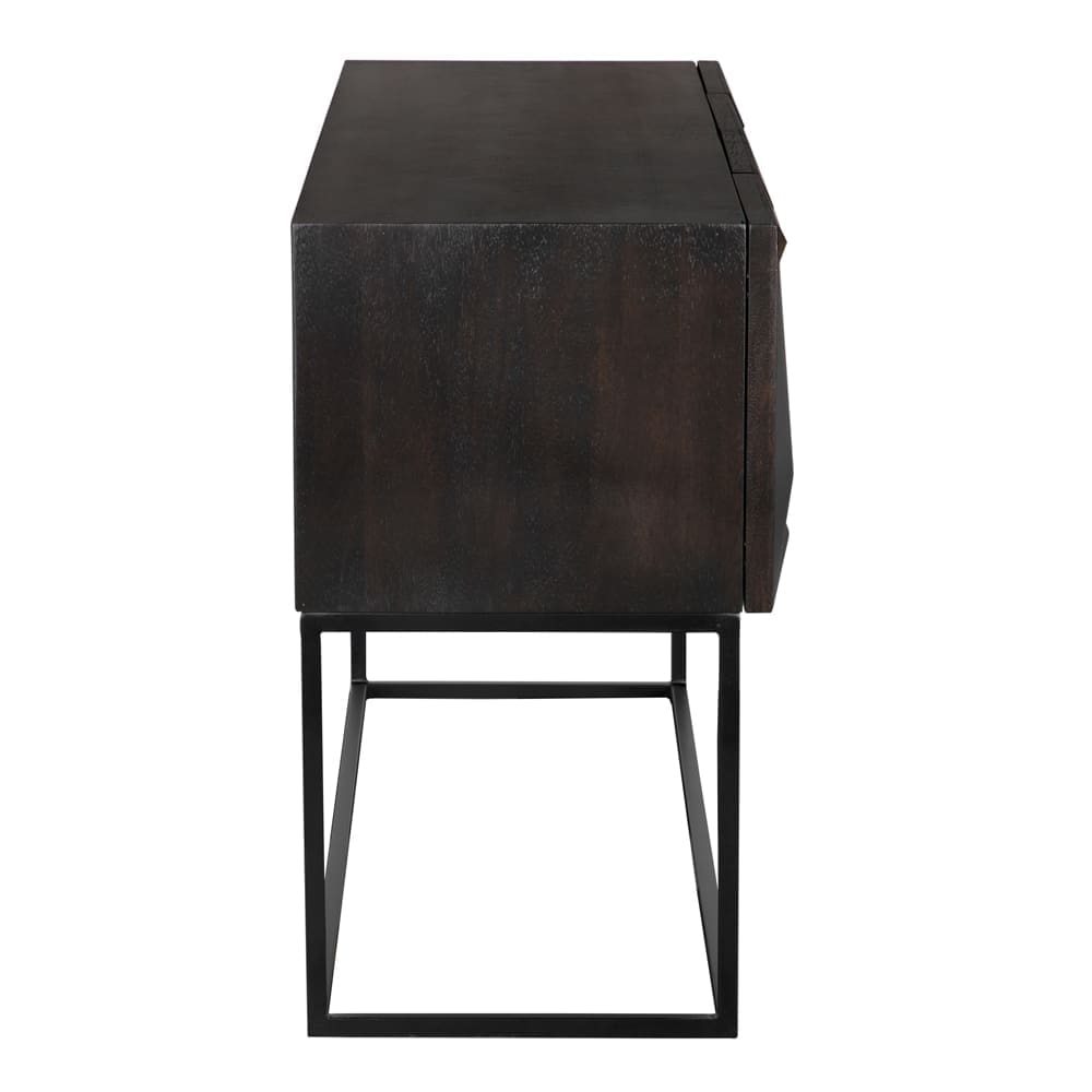 Zurich Console, Ebony in Ebony Walnut — Noir Furniture