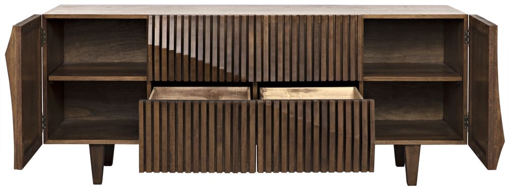 Jin-Ho Sideboard, Dark Walnut in Dark Walnut — Noir Furniture