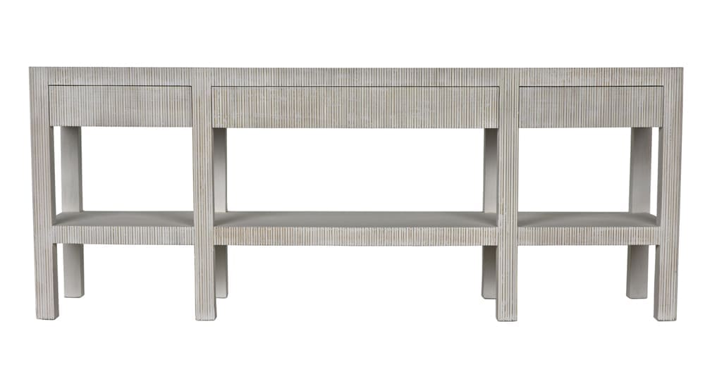 Conrad Console, White Wash in White Wash — Noir Furniture