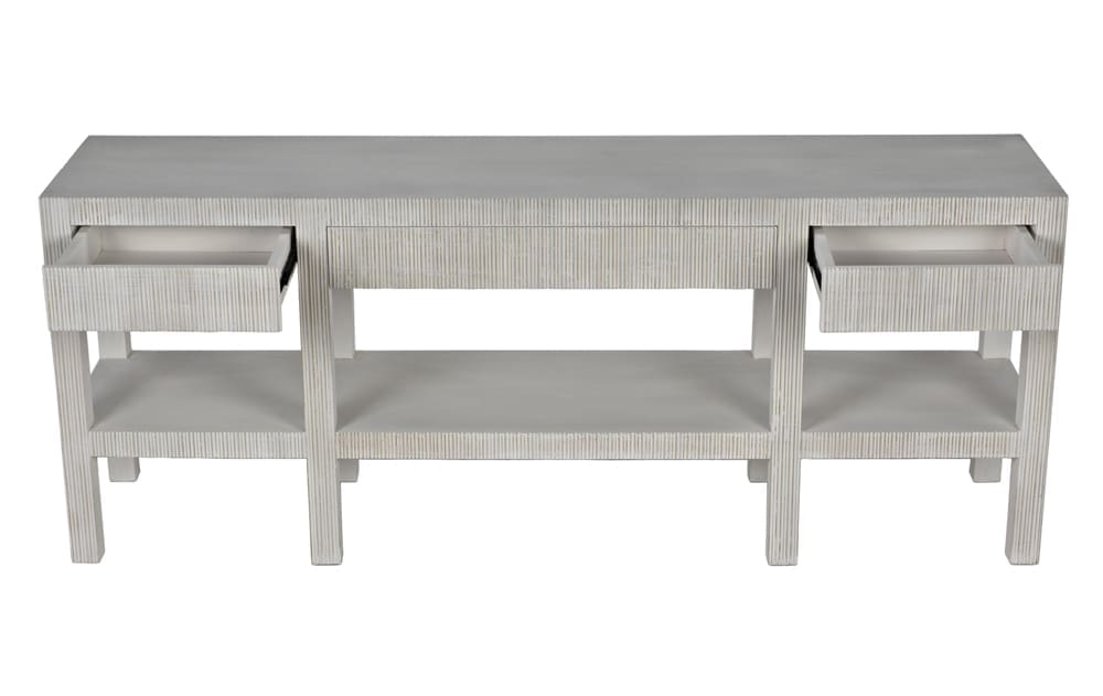Conrad Console, White Wash in White Wash — Noir Furniture
