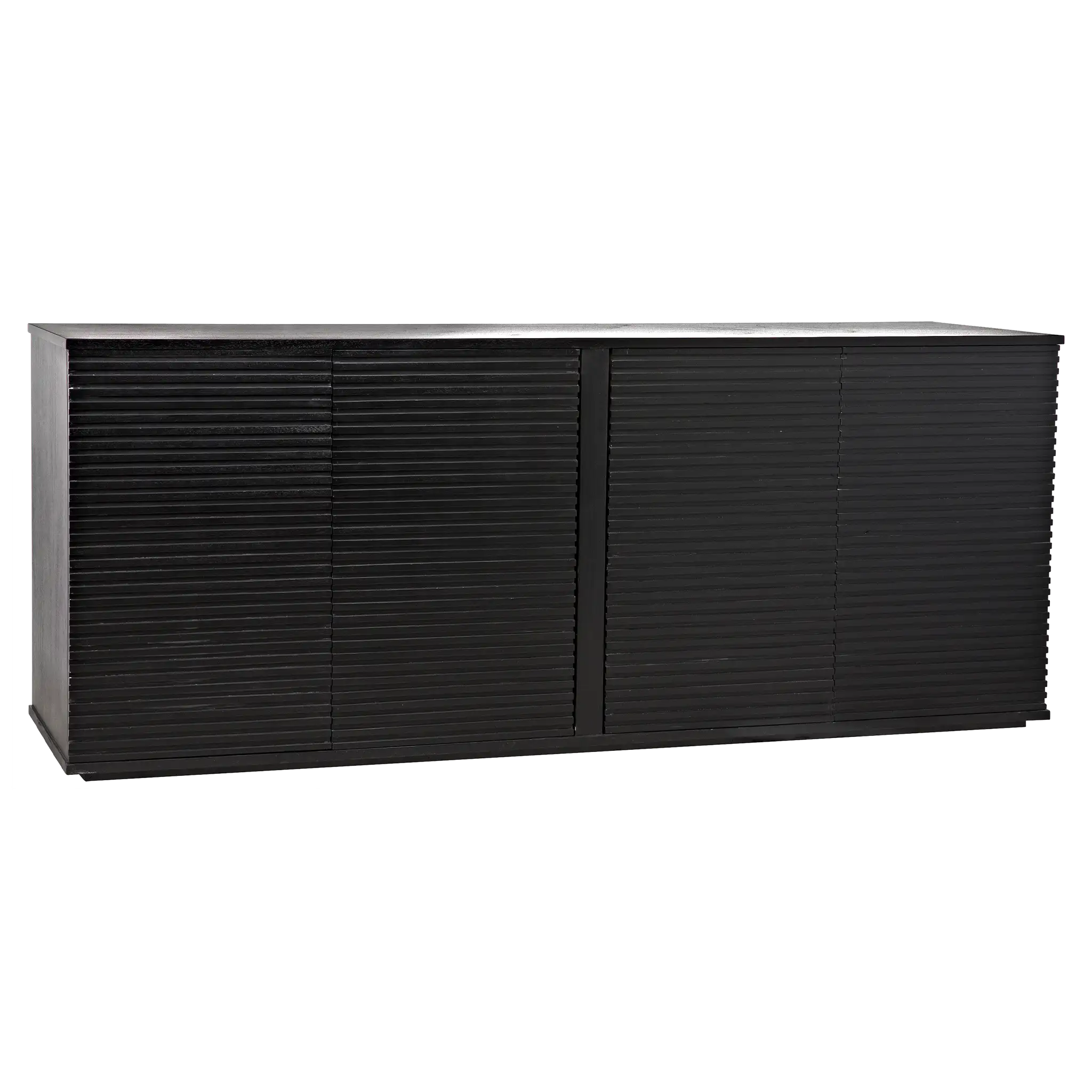 Smith 4 Door Sideboard, Hand Rubbed Black in Hand Rubbed Black — Noir Furniture