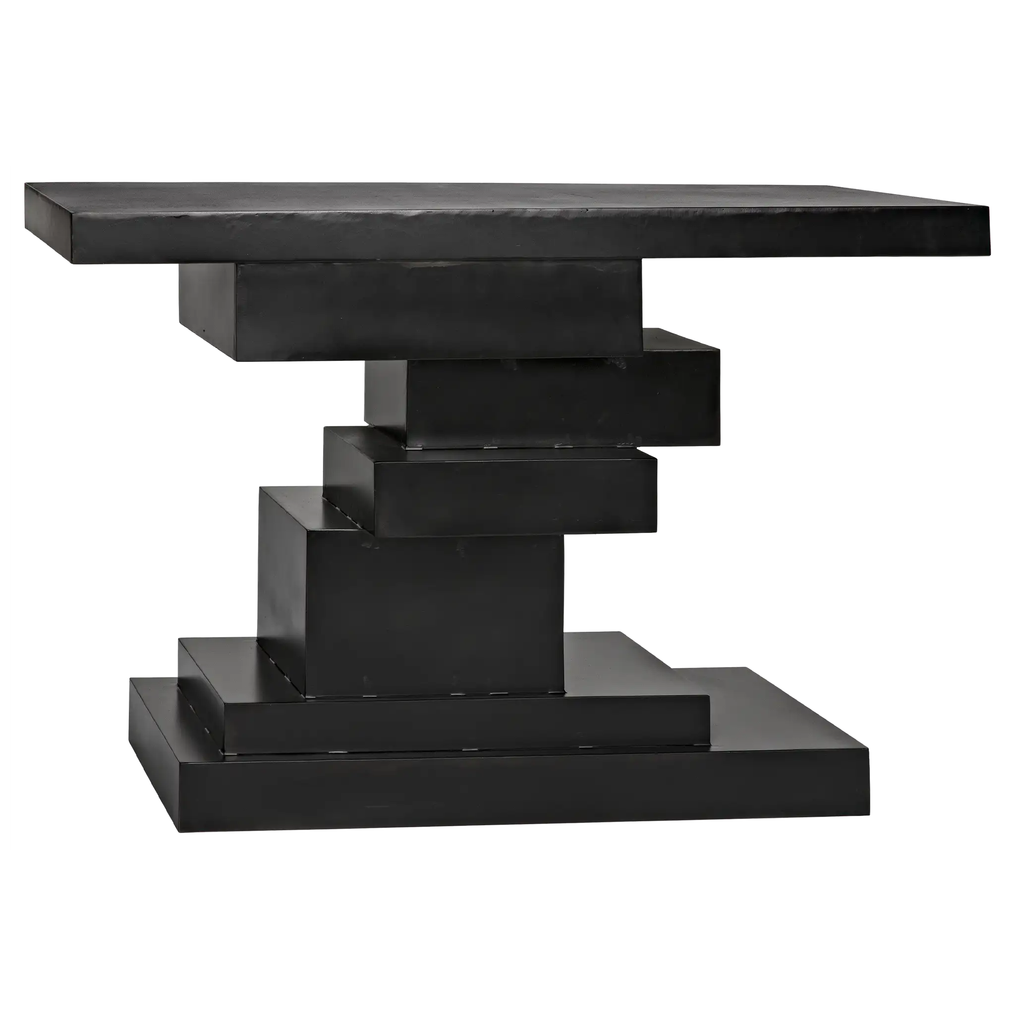 Platoon Console, Black Iron in Matte Black — Noir Furniture