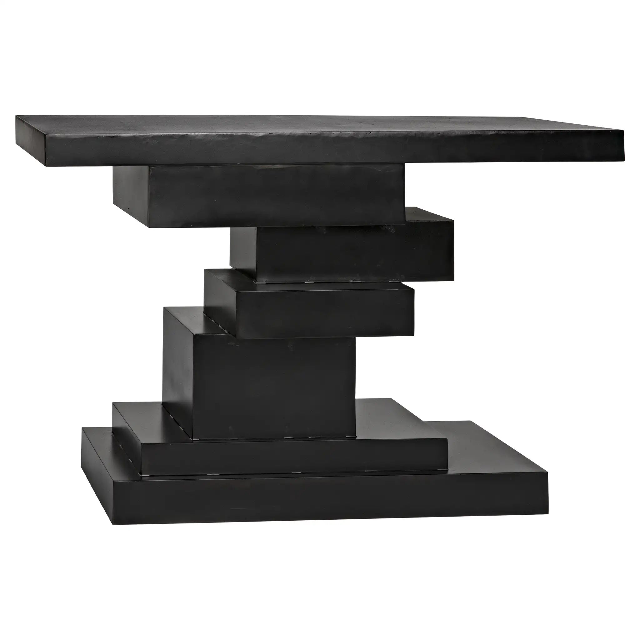 Platoon Console, Black Iron in Matte Black — Noir Furniture