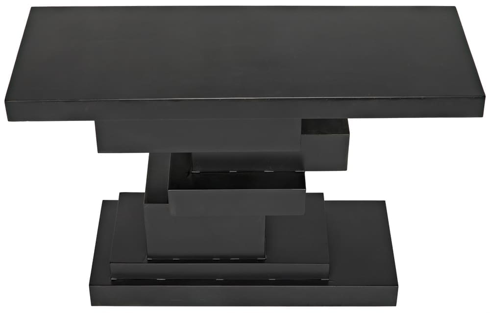 Platoon Console, Black Iron in Matte Black — Noir Furniture