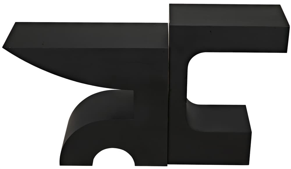 Shiba Console, Black Iron in Matte Black — Noir Furniture
