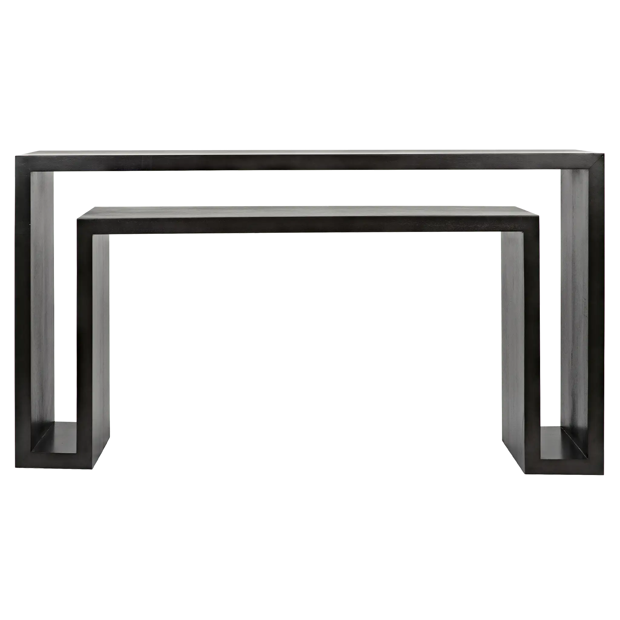 Caine Console, WH in White Wash — Noir Furniture