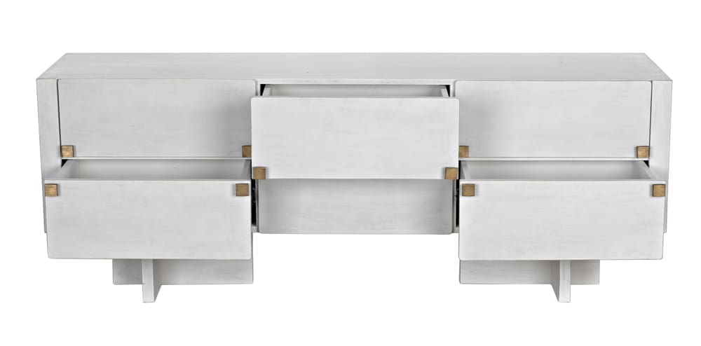 Amidala Sideboard, White Wash in White Wash — Noir Furniture