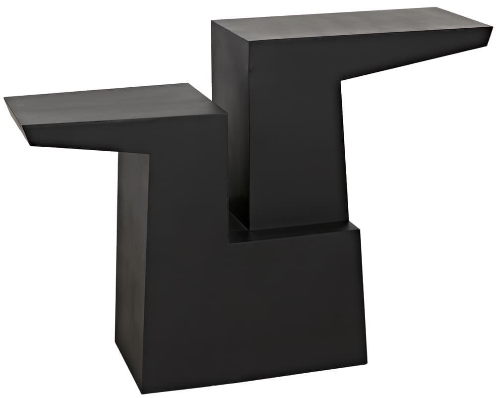 Jazz Console, Black Iron in Matte Black — Noir Furniture