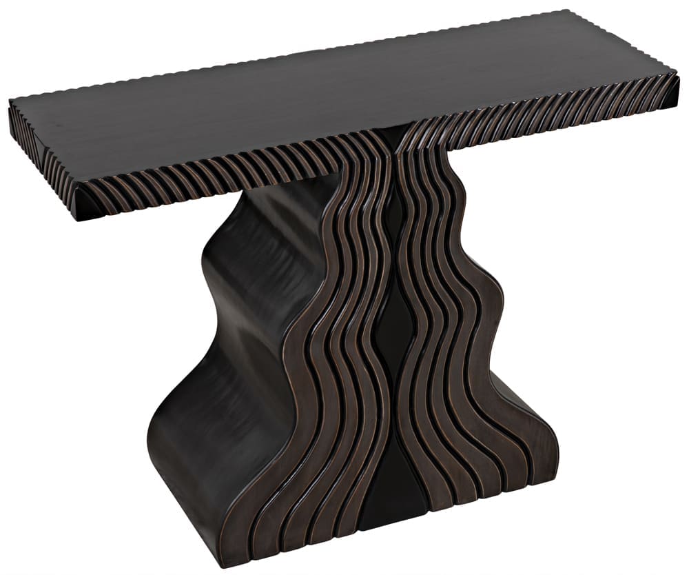 Ray Console, Pale in Pale w/ Light Brown Highlights — Noir Furniture
