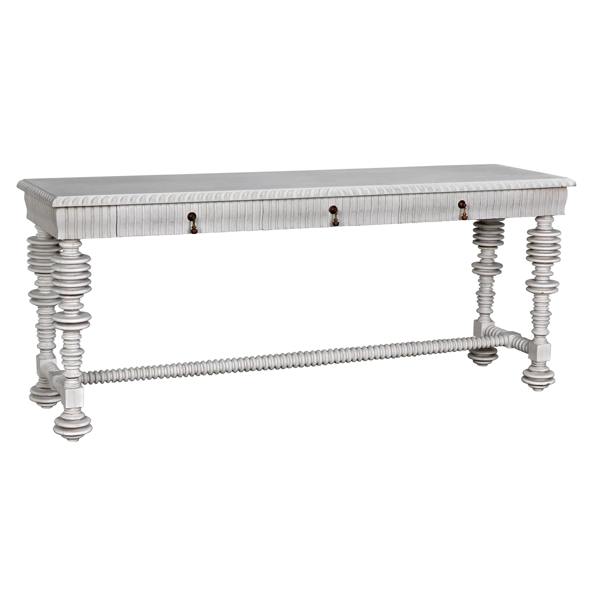 Portuguese Console, White Wash in White Wash — Noir Furniture