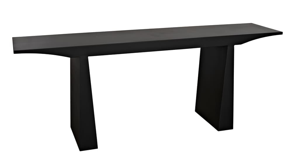 Truss Console, Black Metal in Matte Black — Noir Furniture