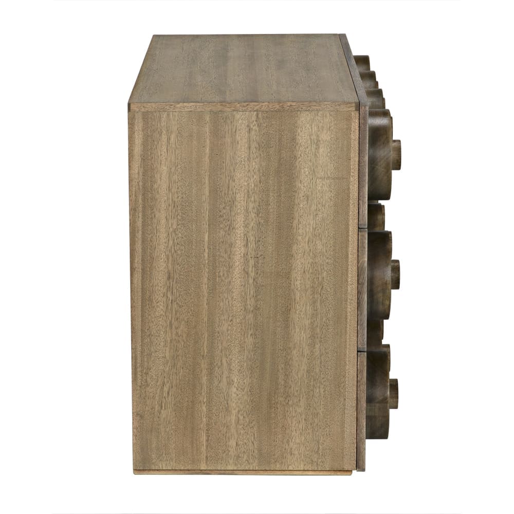 Lego Sideboard w/3 Drawers, WAW in Wash Walnut — Noir Furniture