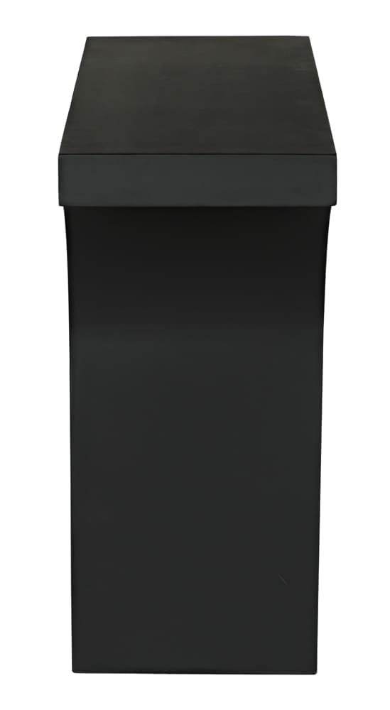 Maximus Console/Side Table, Black Iron in Matte Black — Noir Furniture