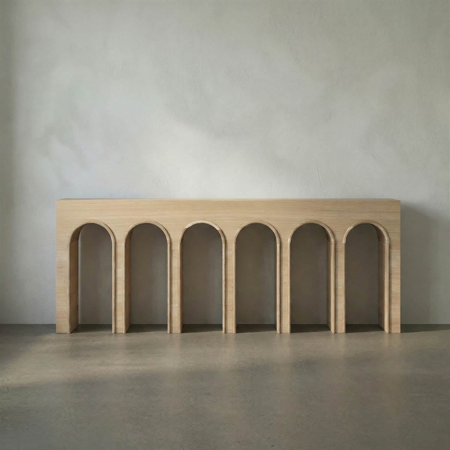 ENZO CONSOLE, EXTRA LARGE, WHITE OAK by Noir