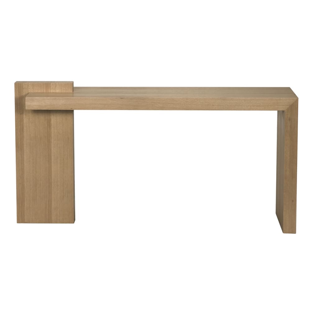 Atlanta Console, White Oak Veneer in Natural — Noir Furniture