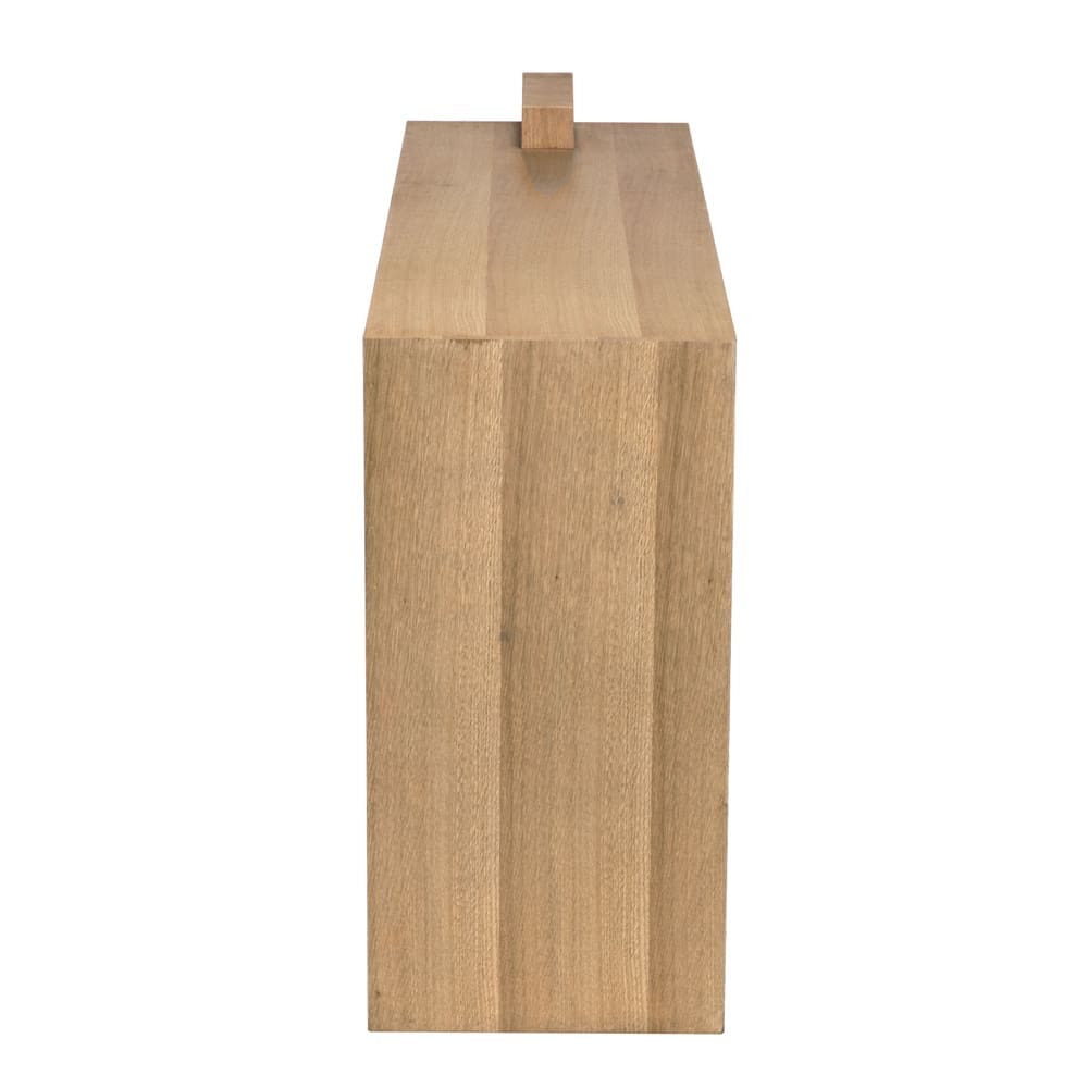 Atlanta Console, White Oak Veneer in Natural — Noir Furniture