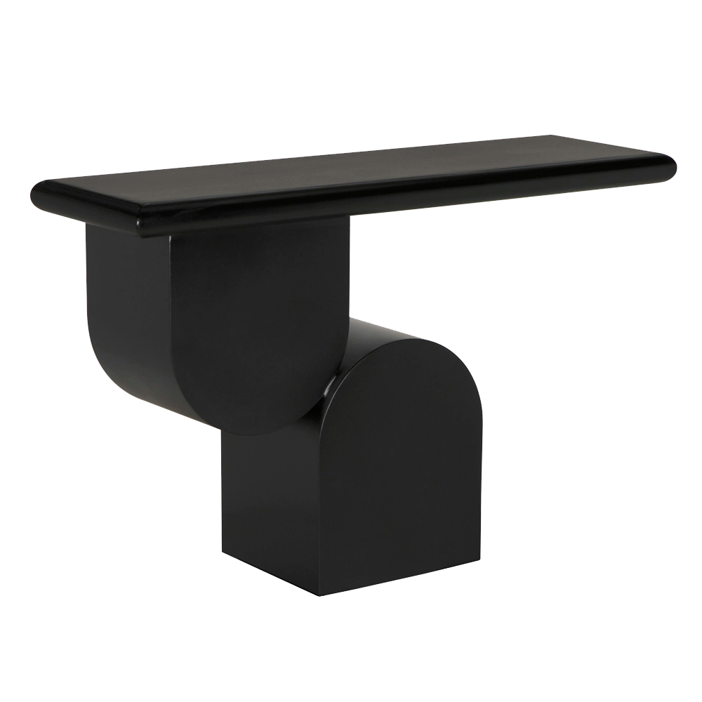 Fraser Console in Matte Black — Noir Furniture