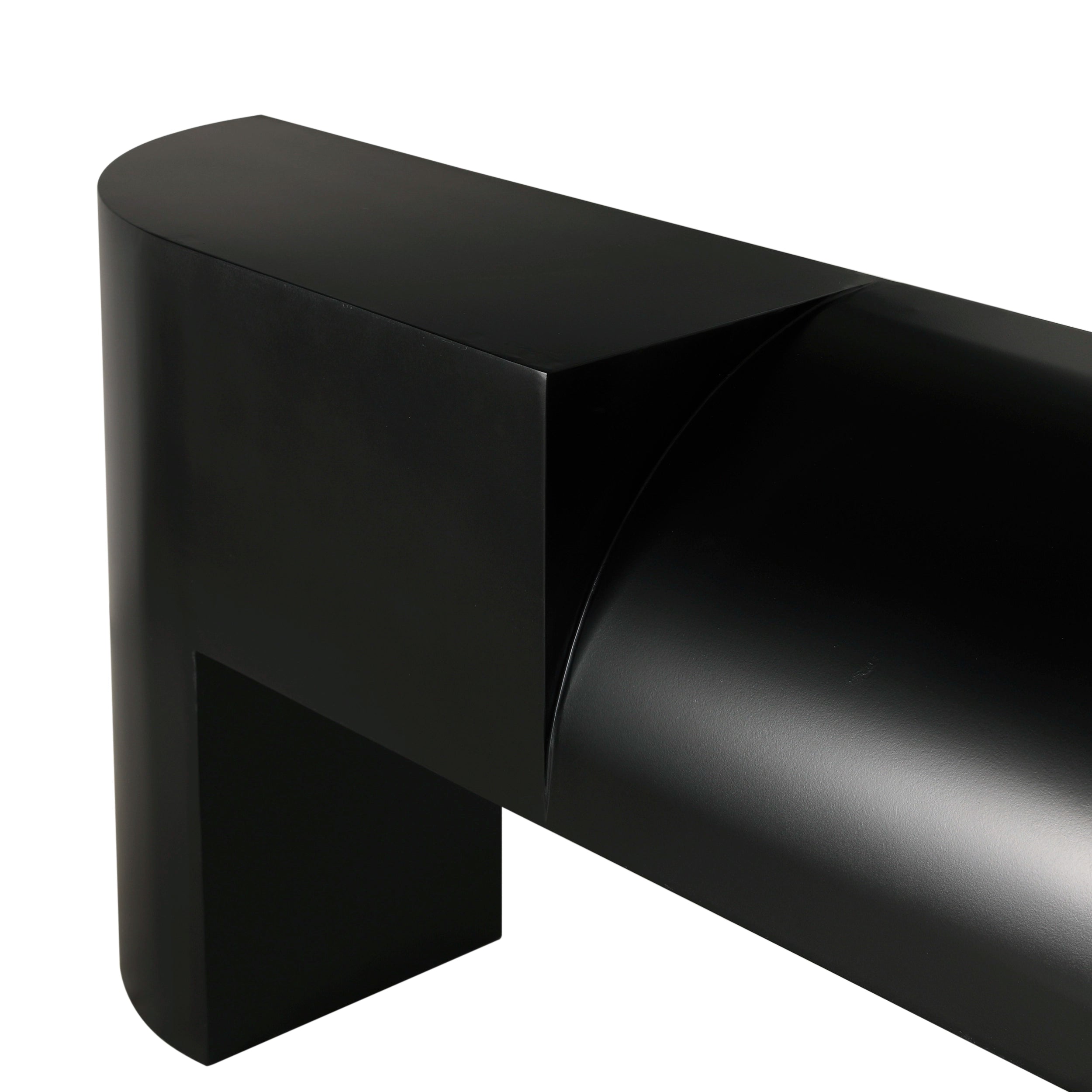 Crafter Console in Matte Black — Noir Furniture