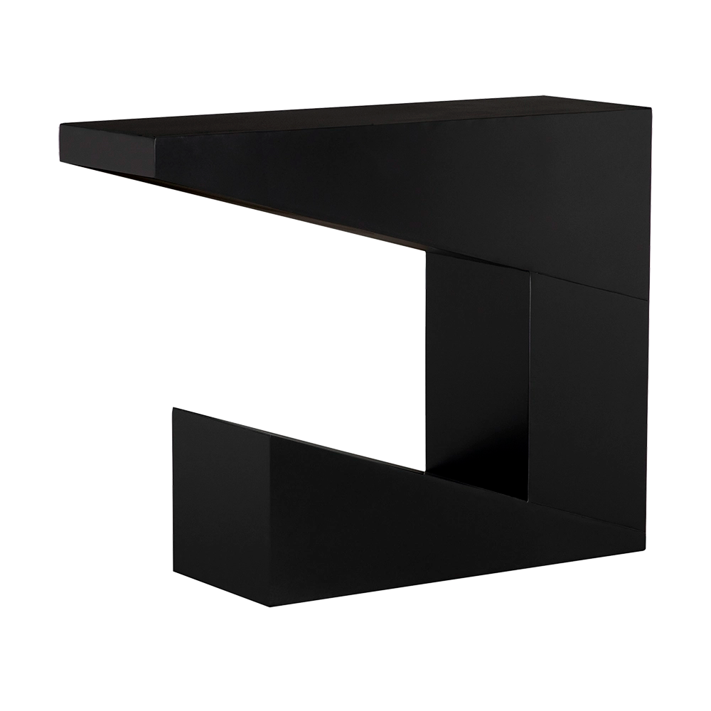 Devo Console in Matte Black — Noir Furniture
